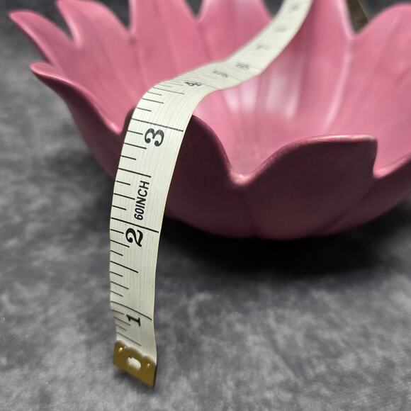 PartyLite Pink Asian Persuasion Lotus Flower Decorative Multi Use Bowl Floral - Picture 9 of 13